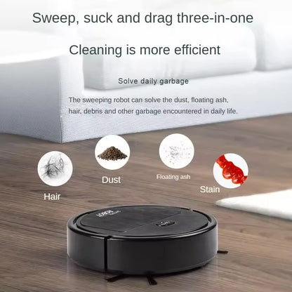 New 3 in 1 Mini Clean Intelligent Vacuum Cleaner Cleaning Robot Rechargeable Electric Robot Vacuum Cleaner Sweep Robot